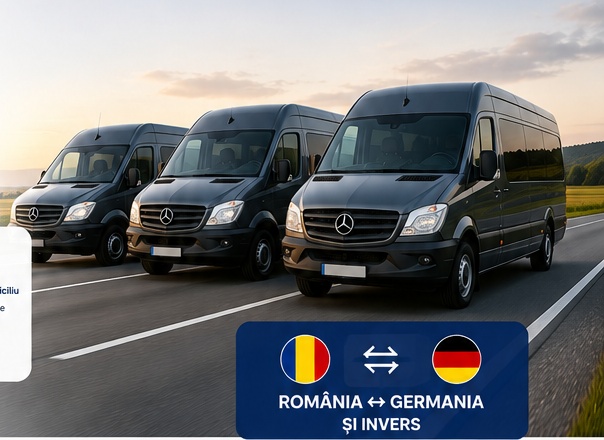 Trei dubițe 8+1 persoane pe ruta România Germania